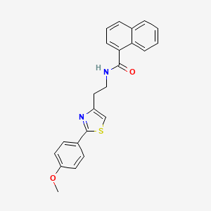 N-{2-[2-(4-methoxyphenyl)-1,3-thiazol-4-yl]ethyl}naphthalene-1-carboxamide