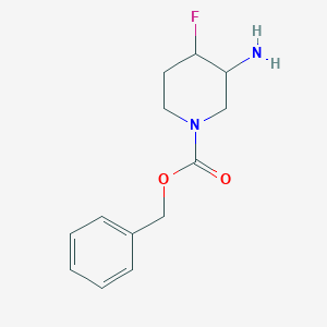 molecular formula C13H17FN2O2 B1498781 Benzyl 3-amino-4-fluoropiperidine-1-carboxylate CAS No. 1184920-12-4