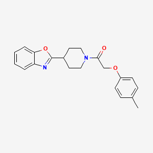 2-{1-[(4-Methylphenoxy)acetyl]piperidin-4-yl}-1,3-benzoxazole