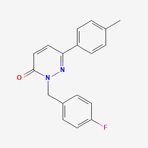 molecular formula C18H15FN2O B14987836 2-(4-fluorobenzyl)-6-(4-methylphenyl)pyridazin-3(2H)-one 