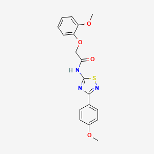 molecular formula C18H17N3O4S B14987852 2-(2-methoxyphenoxy)-N-[3-(4-methoxyphenyl)-1,2,4-thiadiazol-5-yl]acetamide 