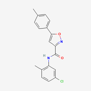 N-(5-chloro-2-methylphenyl)-5-(4-methylphenyl)-1,2-oxazole-3-carboxamide