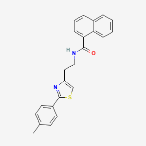 molecular formula C23H20N2OS B14987877 N-{2-[2-(4-methylphenyl)-1,3-thiazol-4-yl]ethyl}naphthalene-1-carboxamide 