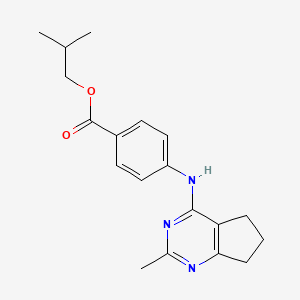 isobutyl 4-((2-methyl-6,7-dihydro-5H-cyclopenta[d]pyrimidin-4-yl)amino)benzoate