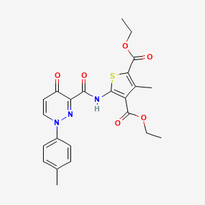 Diethyl 3-methyl-5-({[1-(4-methylphenyl)-4-oxo-1,4-dihydropyridazin-3-yl]carbonyl}amino)thiophene-2,4-dicarboxylate