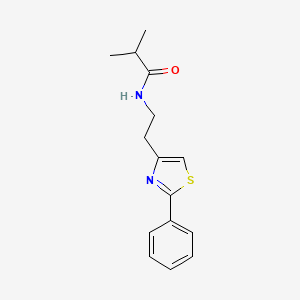 molecular formula C15H18N2OS B14987927 2-methyl-N-[2-(2-phenyl-1,3-thiazol-4-yl)ethyl]propanamide 