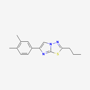 6-(3,4-Dimethylphenyl)-2-propylimidazo[2,1-b][1,3,4]thiadiazole