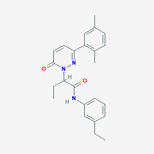 2-[3-(2,5-dimethylphenyl)-6-oxopyridazin-1(6H)-yl]-N-(3-ethylphenyl)butanamide