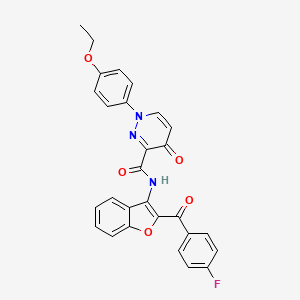 1-(4-ethoxyphenyl)-N-[2-(4-fluorobenzoyl)-1-benzofuran-3-yl]-4-oxo-1,4-dihydropyridazine-3-carboxamide