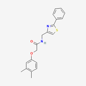 2-(3,4-dimethylphenoxy)-N-[(2-phenyl-1,3-thiazol-4-yl)methyl]acetamide