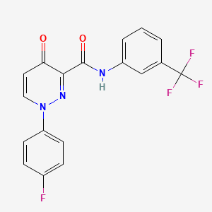 1-(4-fluorophenyl)-4-oxo-N-[3-(trifluoromethyl)phenyl]-1,4-dihydropyridazine-3-carboxamide