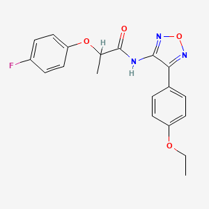 N-[4-(4-ethoxyphenyl)-1,2,5-oxadiazol-3-yl]-2-(4-fluorophenoxy)propanamide