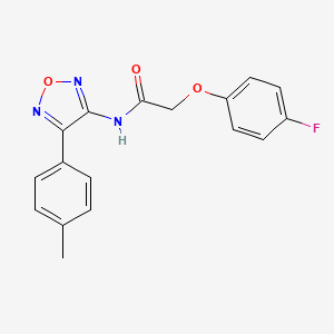 2-(4-fluorophenoxy)-N-[4-(4-methylphenyl)-1,2,5-oxadiazol-3-yl]acetamide