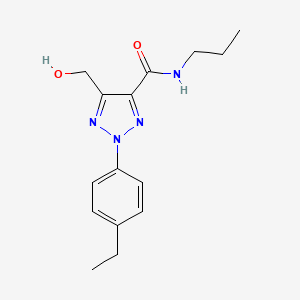 2-(4-ethylphenyl)-5-(hydroxymethyl)-N-propyl-2H-1,2,3-triazole-4-carboxamide