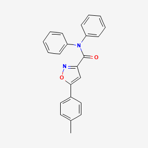 5-(4-methylphenyl)-N,N-diphenyl-1,2-oxazole-3-carboxamide