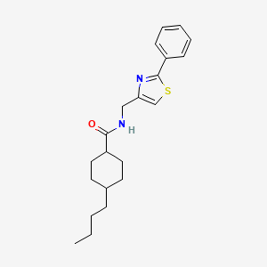 molecular formula C21H28N2OS B14988176 4-butyl-N-[(2-phenyl-1,3-thiazol-4-yl)methyl]cyclohexanecarboxamide 