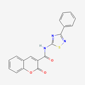 2-oxo-N-(3-phenyl-1,2,4-thiadiazol-5-yl)-2H-chromene-3-carboxamide