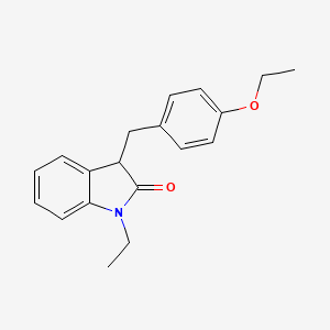 3-(4-ethoxybenzyl)-1-ethyl-1,3-dihydro-2H-indol-2-one