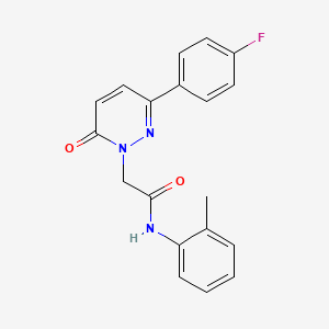 2-(3-(4-fluorophenyl)-6-oxopyridazin-1(6H)-yl)-N-(o-tolyl)acetamide