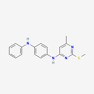 N-[6-methyl-2-(methylsulfanyl)pyrimidin-4-yl]-N'-phenylbenzene-1,4-diamine