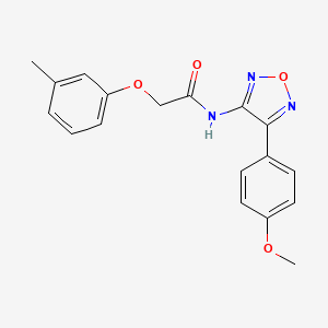 N-[4-(4-methoxyphenyl)-1,2,5-oxadiazol-3-yl]-2-(3-methylphenoxy)acetamide