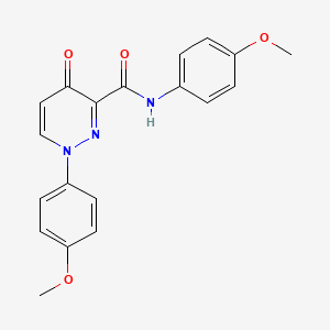 N,1-bis(4-methoxyphenyl)-4-oxo-1,4-dihydropyridazine-3-carboxamide