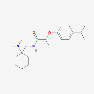 N-{[1-(dimethylamino)cyclohexyl]methyl}-2-[4-(propan-2-yl)phenoxy]propanamide