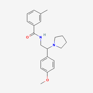 N-[2-(4-methoxyphenyl)-2-(pyrrolidin-1-yl)ethyl]-3-methylbenzamide