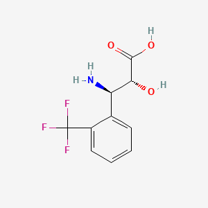 molecular formula C10H10F3NO3 B1498834 (2R,3R)-3-氨基-2-羟基-3-(2-(三氟甲基)苯基)丙酸 CAS No. 1217690-64-6