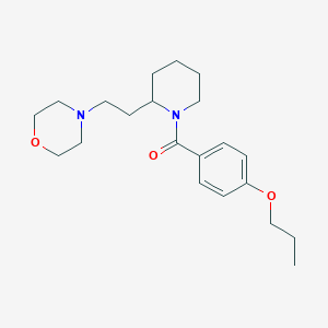 4-{2-[1-(4-Propoxybenzoyl)piperidin-2-yl]ethyl}morpholine