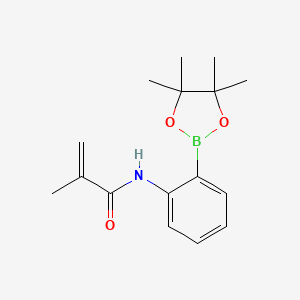 molecular formula C16H22BNO3 B1498839 2-methyl-N-[2-(4,4,5,5-tetramethyl-1,3,2-dioxaborolan-2-yl)phenyl]prop-2-enamide CAS No. 1056904-43-8