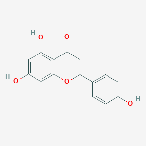 molecular formula C16H14O5 B149884 5,7,4'-Trihydroxy-8-methylflavanone CAS No. 916917-28-7