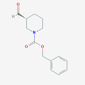 molecular formula C14H17NO3 B1498842 (R)-Benzyl 3-formylpiperidine-1-carboxylate CAS No. 435275-28-8
