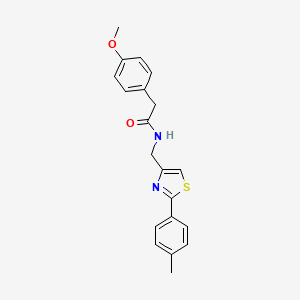 2-(4-methoxyphenyl)-N-{[2-(4-methylphenyl)-1,3-thiazol-4-yl]methyl}acetamide