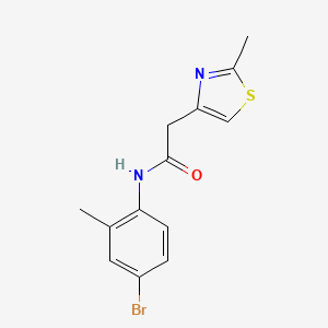 N-(4-bromo-2-methylphenyl)-2-(2-methyl-1,3-thiazol-4-yl)acetamide