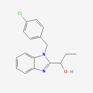 1-[1-(4-chlorobenzyl)-1H-benzimidazol-2-yl]propan-1-ol