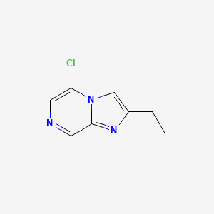 molecular formula C8H8ClN3 B1498848 5-Chloro-2-ethylimidazo[1,2-a]pyrazine CAS No. 1053655-70-1
