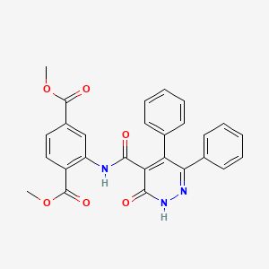 Dimethyl 2-(3-oxo-5,6-diphenyl-2,3-dihydropyridazine-4-carboxamido)terephthalate