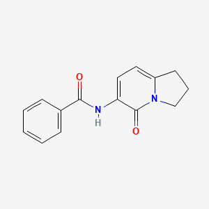 molecular formula C15H14N2O2 B1498851 N-(5-Oxo-1,2,3,5-tetrahydroindolizin-6-yl)benzamide CAS No. 612065-13-1