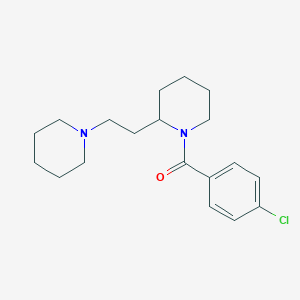 molecular formula C19H27ClN2O B14988519 4-Chlorophenyl 2-(2-piperidylethyl)piperidyl ketone 