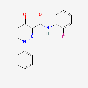 molecular formula C18H14FN3O2 B14988524 N-(2-fluorophenyl)-1-(4-methylphenyl)-4-oxo-1,4-dihydropyridazine-3-carboxamide 