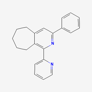 molecular formula C21H20N2 B1498853 3-Phenyl-1-(pyridin-2-yl)-6,7,8,9-tetrahydro-5H-cyclohepta[c]pyridine CAS No. 692729-82-1