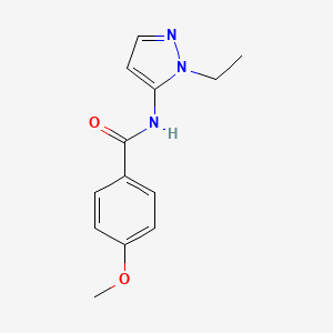 molecular formula C13H15N3O2 B14988532 N-(1-ethyl-1H-pyrazol-5-yl)-4-methoxybenzamide 