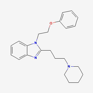 1-(2-phenoxyethyl)-2-[3-(piperidin-1-yl)propyl]-1H-benzimidazole