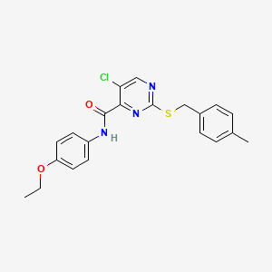 5-chloro-N-(4-ethoxyphenyl)-2-[(4-methylbenzyl)sulfanyl]pyrimidine-4-carboxamide