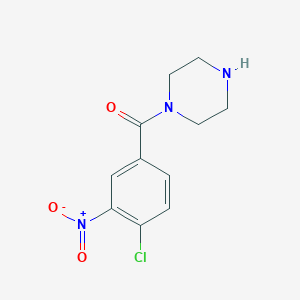 molecular formula C11H12ClN3O3 B1498861 (4-Chloro-3-nitrophenyl)(piperazin-1-YL)methanone CAS No. 563538-35-2