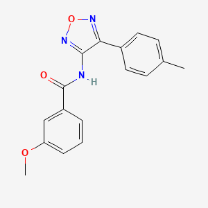 molecular formula C17H15N3O3 B14988634 3-methoxy-N-[4-(4-methylphenyl)-1,2,5-oxadiazol-3-yl]benzamide 