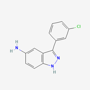 molecular formula C13H10ClN3 B1498864 3-(3-chlorophenyl)-1H-indazol-5-amine CAS No. 1175640-23-9