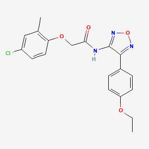 2-(4-chloro-2-methylphenoxy)-N-[4-(4-ethoxyphenyl)-1,2,5-oxadiazol-3-yl]acetamide