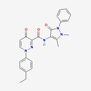 N-(1,5-dimethyl-3-oxo-2-phenyl-2,3-dihydro-1H-pyrazol-4-yl)-1-(4-ethylphenyl)-4-oxo-1,4-dihydropyridazine-3-carboxamide